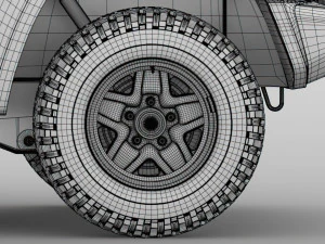 suzuki jimny sierra jl 2019 wheel 3D Model