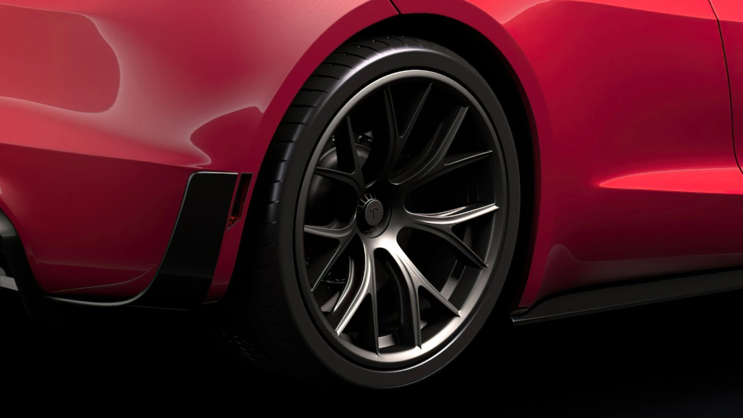 tesla roadster 2020 wheel 3D Model .c4d .max .obj .3ds .fbx .stl .blend