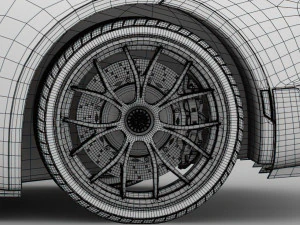 tesla roadster 2020 wheel 3D Model