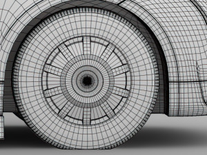 tesla semi 2020 wheel 3D Model