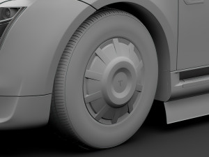tesla semi 2020 wheel 3D Model