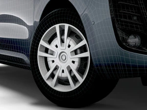 vauxhall vivaro sportive 2020 wheel 3D Model