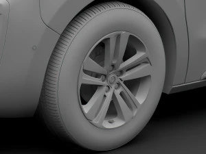 vauxhall zafira life 2019 wheel 3D Model
