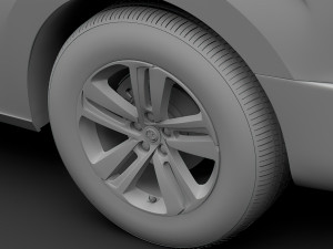 vauxhall zafira life 2019 wheel 3D 模型
