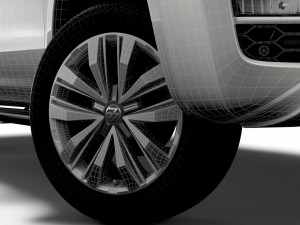 volkswagen amarok 2020 wheel Modello 3D