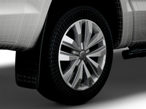 volkswagen amarok 2020 wheel Modello 3D
