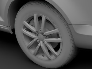 volkswagen caddy 2018 wheel 3D Модель