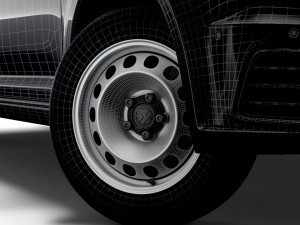 volkswagen caddy startline 2020 wheel 3D Model