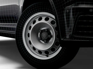 volkswagen caddy startline 2020 wheel 3D Model