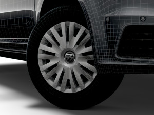volkswagen caddy trendline 2020 wheel Modelo 3D
