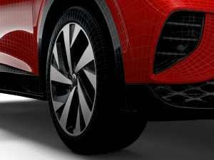 volkswagen id4 1st 2021 wheel 3D Модель