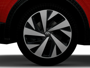 volkswagen id4 1st 2021 wheel 3D Модель