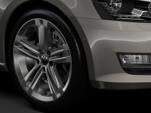 volkswagen passat nms 2016 wheel 3D Model