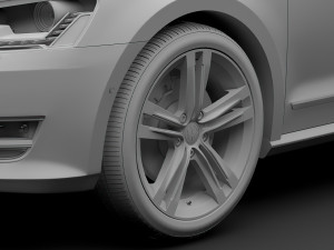 volkswagen passat nms 2016 wheel 3D 模型