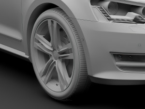volkswagen passat nms 2016 wheel 3D 模型