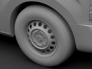 vuaxhall vivaro 2019 wheel 3D Model