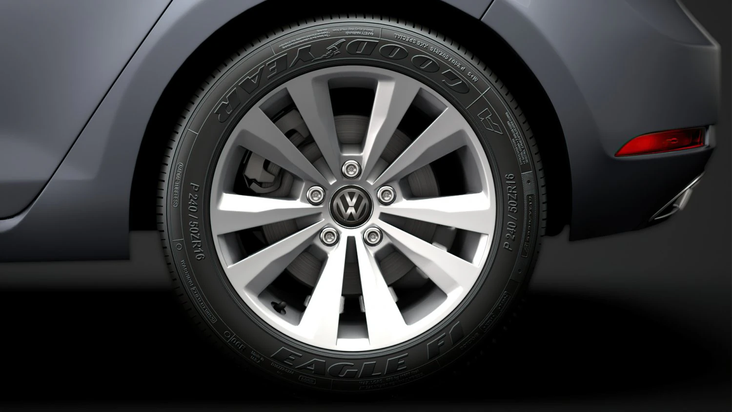 Vw golf tsi bluemotion 2019 wheel 3D Model .c4d .max .obj .3ds .fbx .stl .blend