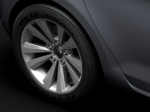 Vw golf tsi bluemotion 2019 wheel 3D Model