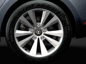 Vw golf tsi bluemotion 2019 wheel 3D Model