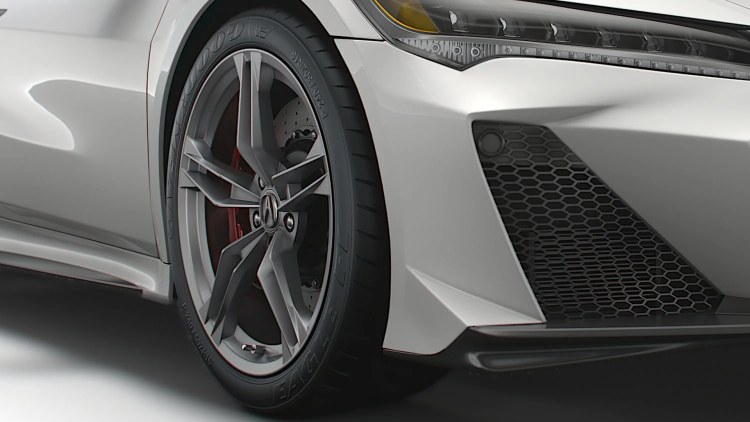 Acura NSX Type S 2022 wheel 3D Model .c4d .max .obj .3ds .fbx .stl .blend 