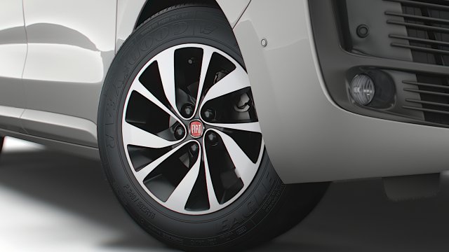 Fiat Ulysse 2022 wheel Modelo 3D .c4d .max .obj .3ds .fbx .stl .blend 