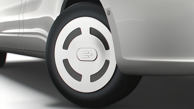 Generic EV Mid Van 2023 wheel 3D Модель .c4d .max .obj .3ds .fbx .stl .blend 