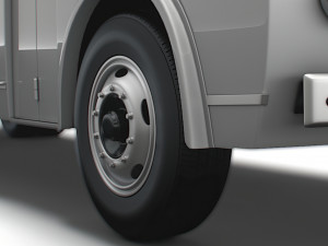 Generic Old Bus wheel 3D Модель