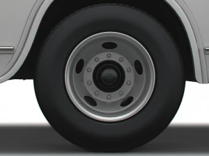 Generic Old Bus wheel 3D Model