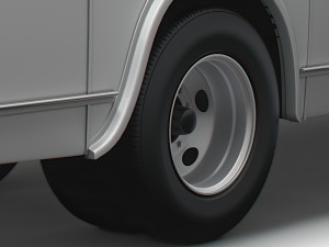 Generic Old Bus wheel 3D Model