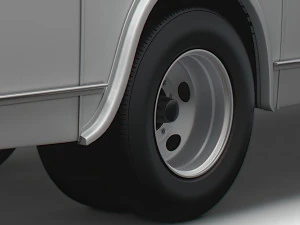 Generic Old Bus wheel 3D Model