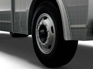 Generic Old Bus wheel 3D Model