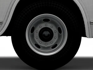 Generic Old Bus wheel 3D Model