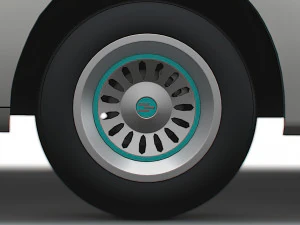 Generic Panel Van 2023 wheel 3D Model