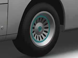 Generic Panel Van 2023 wheel 3D Model