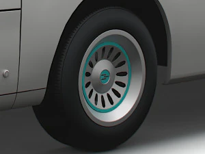 Generic Panel Van 2023 wheel 3D Model