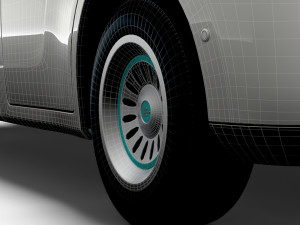 Generic Panel Van 2023 wheel 3D Model