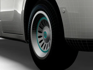 Generic Panel Van 2023 wheel 3D Model