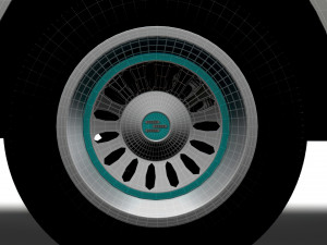 Generic Panel Van 2023 wheel 3D Model