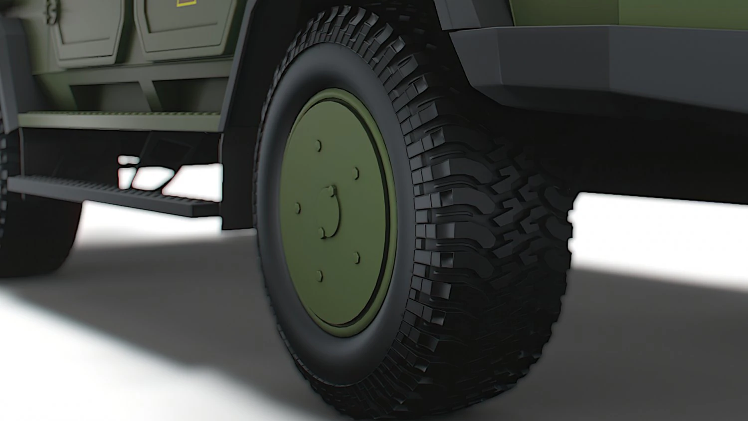 Kozak 2M1 2022 wheel 3D Model .c4d .max .obj .3ds .fbx .stl .blend 