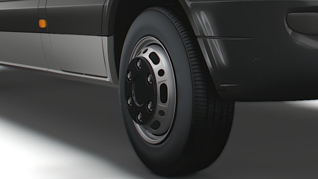 Mercedes Sprinter Cargo Van 2008 wheel 3D Модель .c4d .max .obj .3ds .fbx .stl .blend 