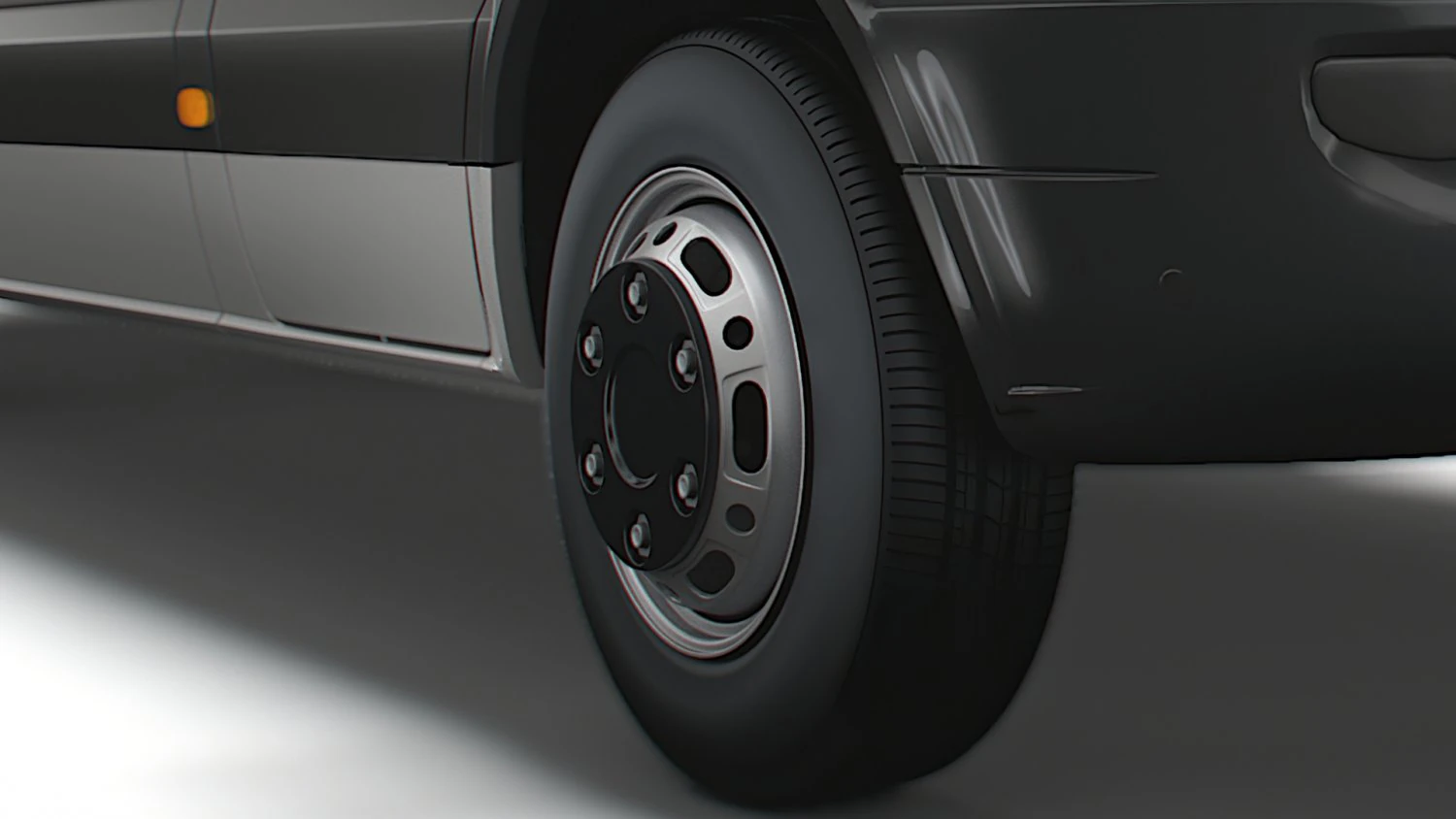 Mercedes Sprinter Cargo Van 2008 wheel 3D Model .c4d .max .obj .3ds .fbx .stl .blend