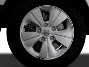 Nissan E NV200 Van 2022 wheel Modelo 3D