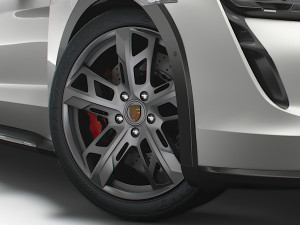 Porsche Taycan Cross Turismo 2022 wheel 3D Model