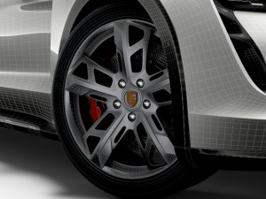 Porsche Taycan Cross Turismo 2022 wheel 3D Model