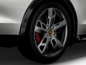 Porsche Taycan Cross Turismo 2022 wheel 3D Model