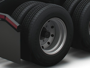 Tesla Semi Truck 2023 wheel 3D 模型