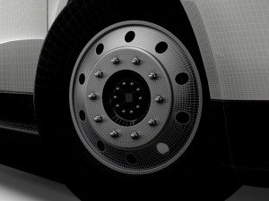 Tesla Semi Truck 2023 wheel 3D 模型