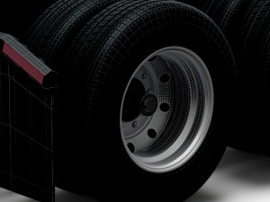 Tesla Semi Truck 2023 wheel 3D 模型