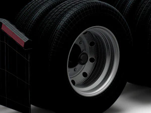 Tesla Semi Truck 2023 wheel 3D Model