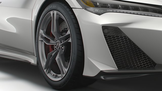 Acura NSX Type S 2022 wheel Modelo 3D .c4d .max .obj .3ds .fbx .stl .blend 